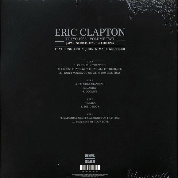 Eric Clapton - Tokyo 1988 Volume 2: Japanese Broadcast Recording Featuring Elton - Picture 5 of 5